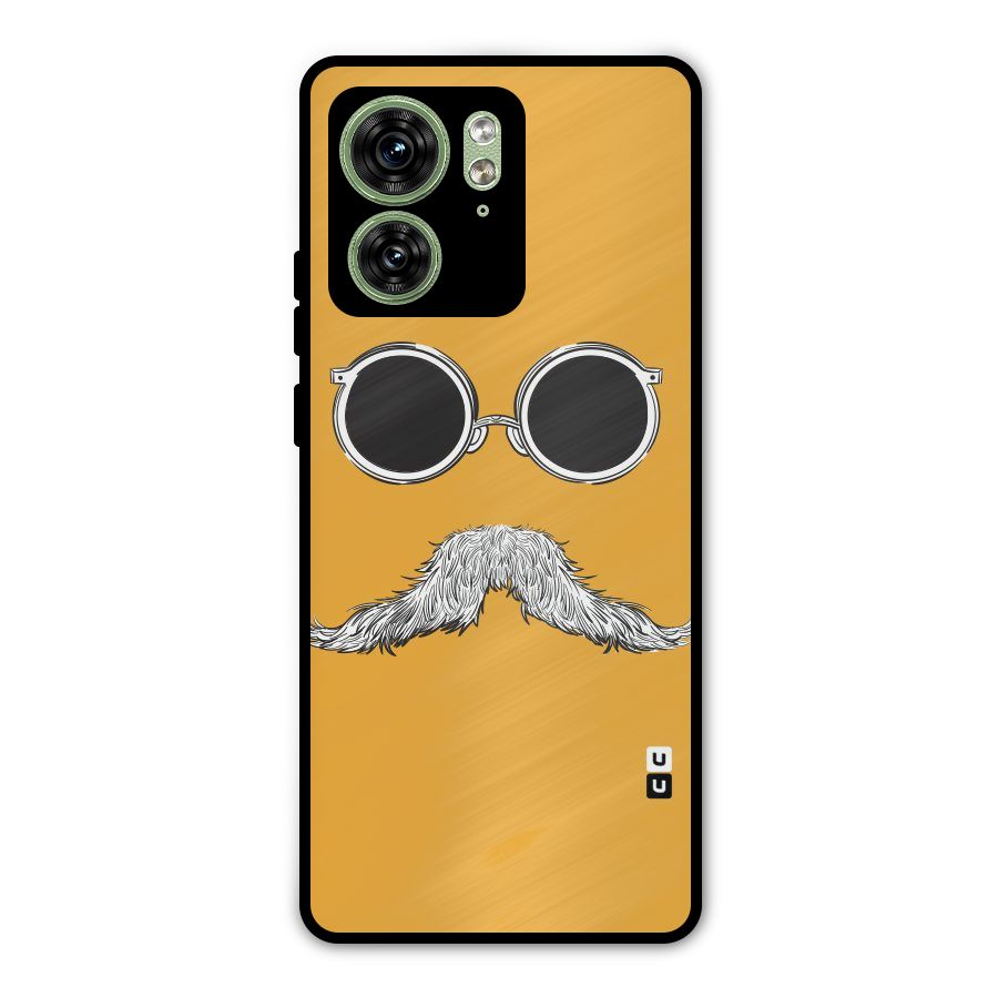 Sassy Mustache Metal Back Case for Motorola Edge 40 5G