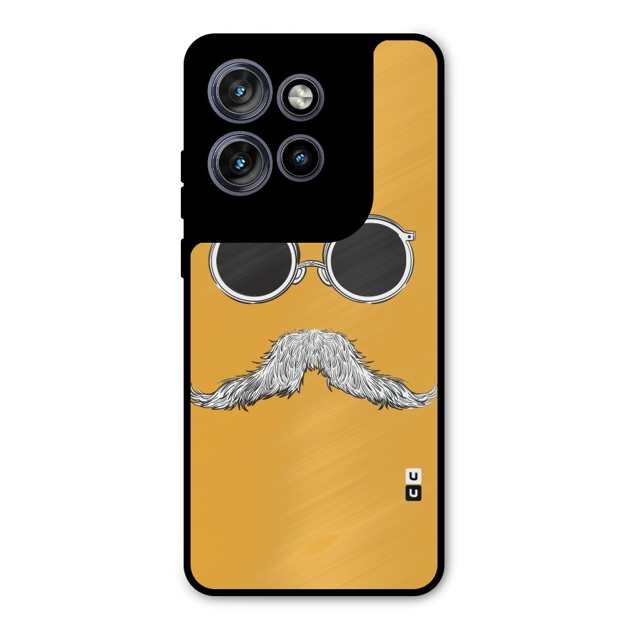 Sassy Mustache Metal Back Case for Motorola Edge 50 Neo