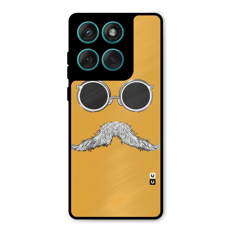 Sassy Mustache Metal Back Case for Motorola Edge 60