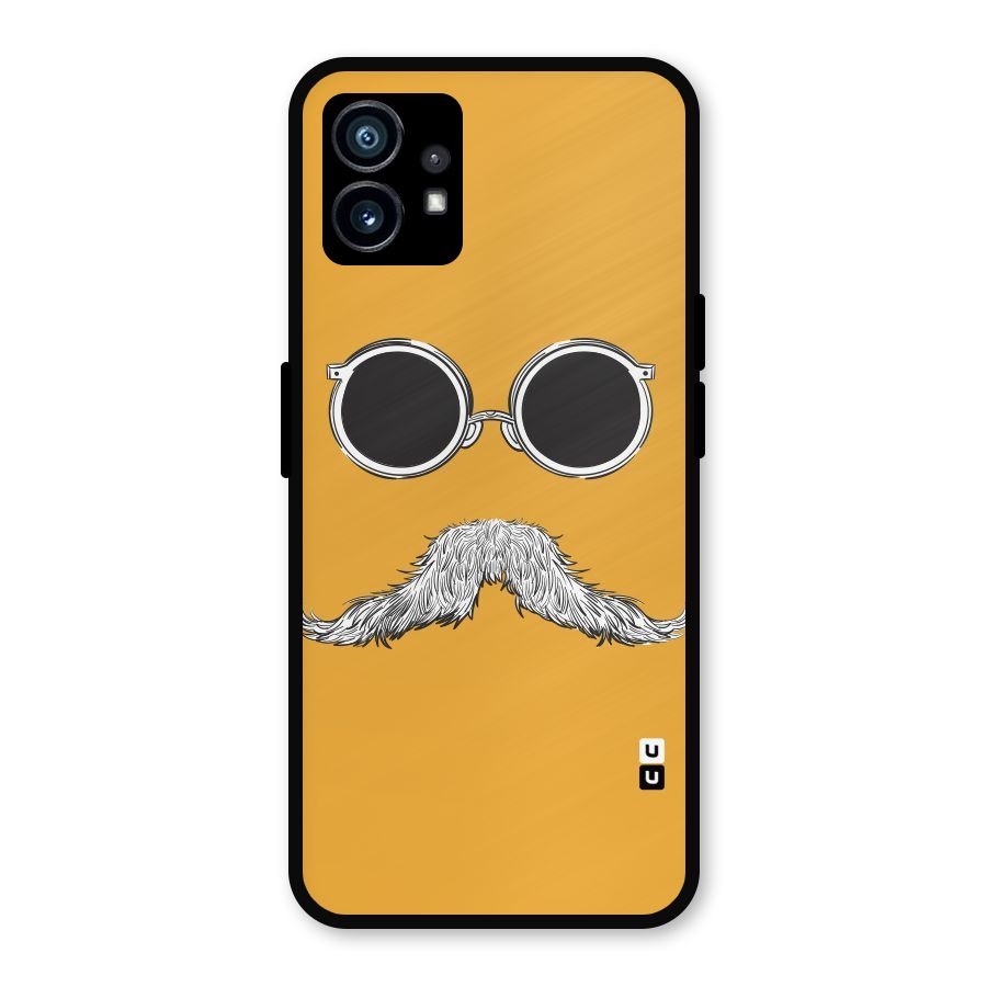 Sassy Mustache Metal Back Case for Nothing Phone 1