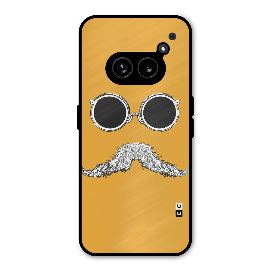 Sassy Mustache Metal Back Case for Nothing Phone 2a Plus