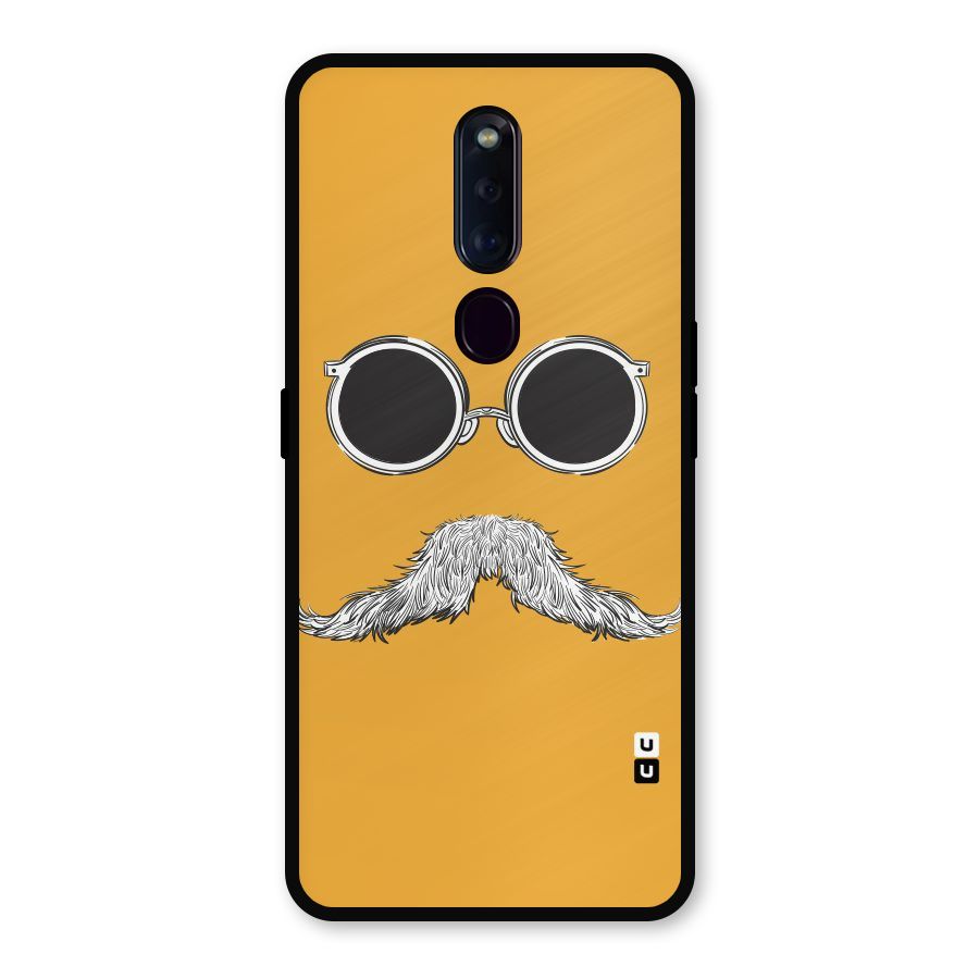 Sassy Mustache Metal Back Case for Oppo F11 Pro