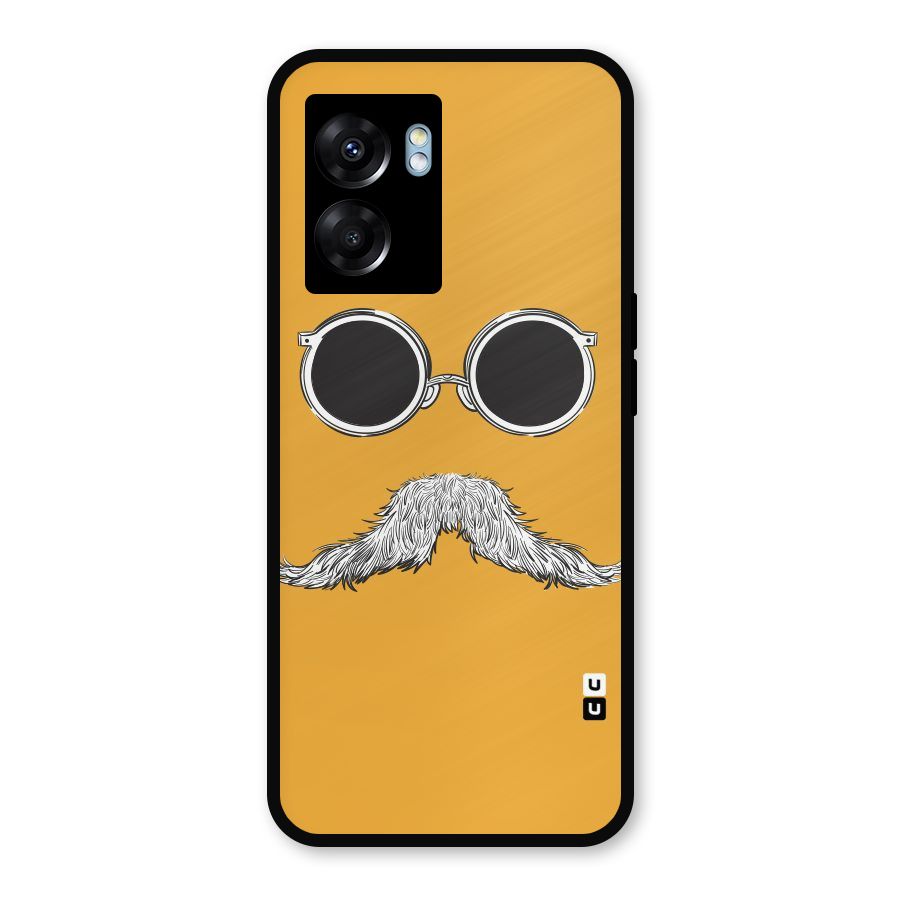 Sassy Mustache Metal Back Case for Oppo K10 (5G)