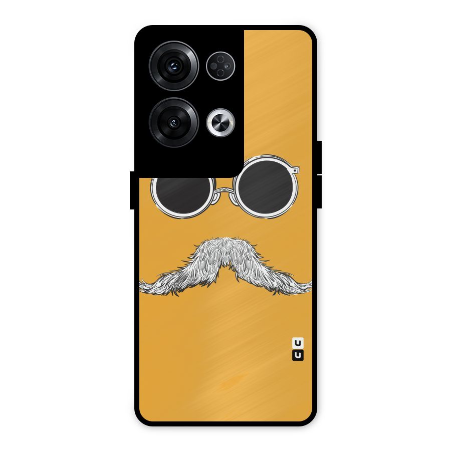 Sassy Mustache Metal Back Case for Oppo Reno8 Pro 5G