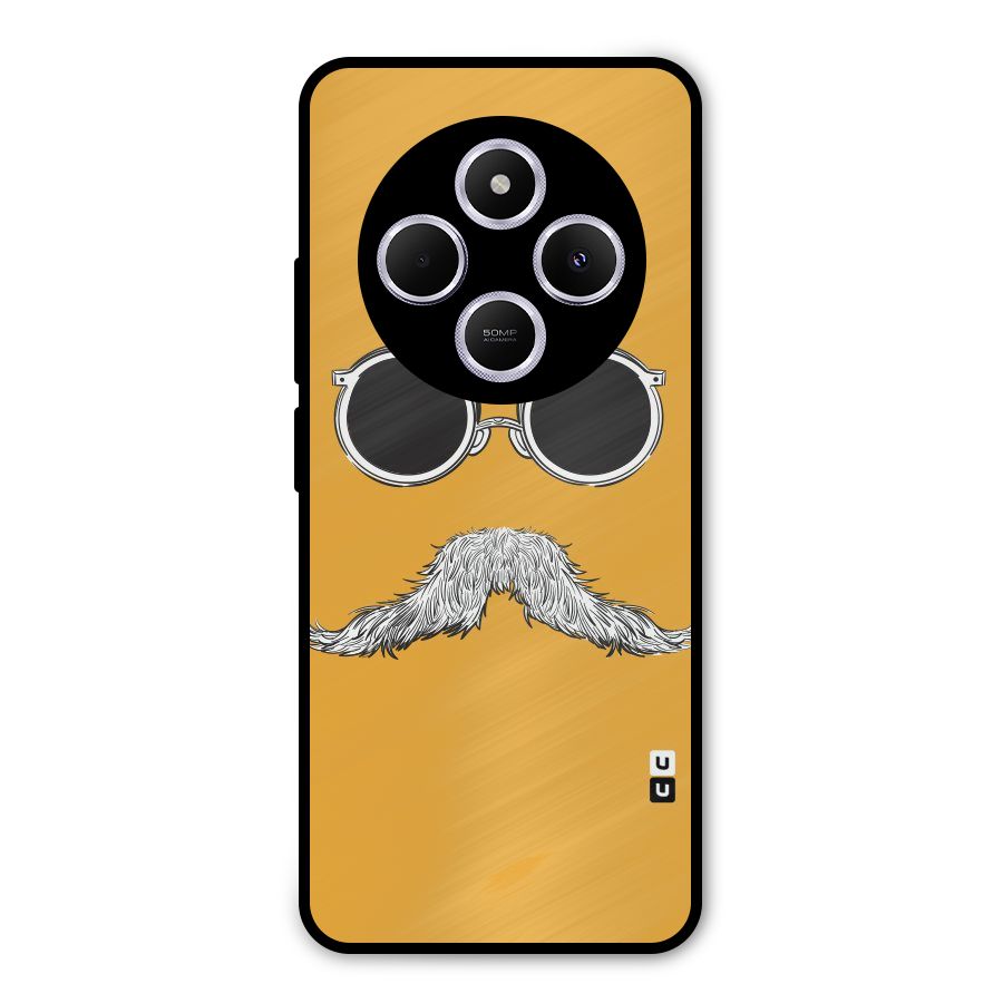 Sassy Mustache Metal Back Case for Poco C75 5G