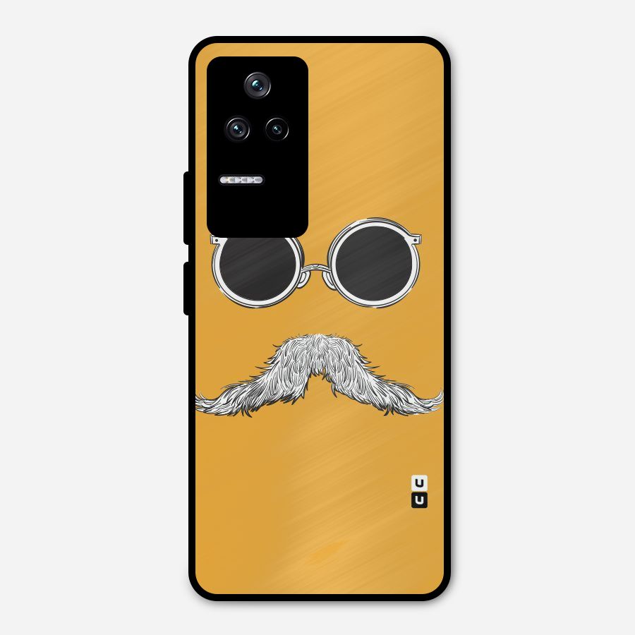Sassy Mustache Metal Back Case for Poco F4 5G