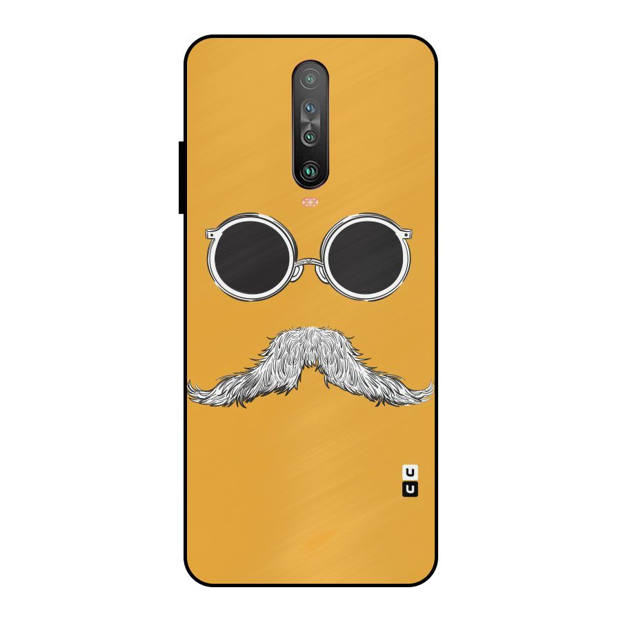 Sassy Mustache Metal Back Case for Poco X2