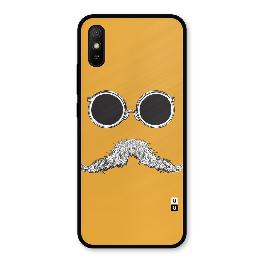 Sassy Mustache Metal Back Case for Redmi 9i