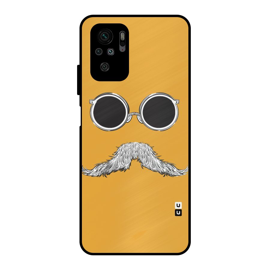 Sassy Mustache Metal Back Case for Redmi Note 10S