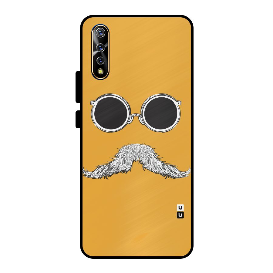 Sassy Mustache Metal Back Case for Vivo S1