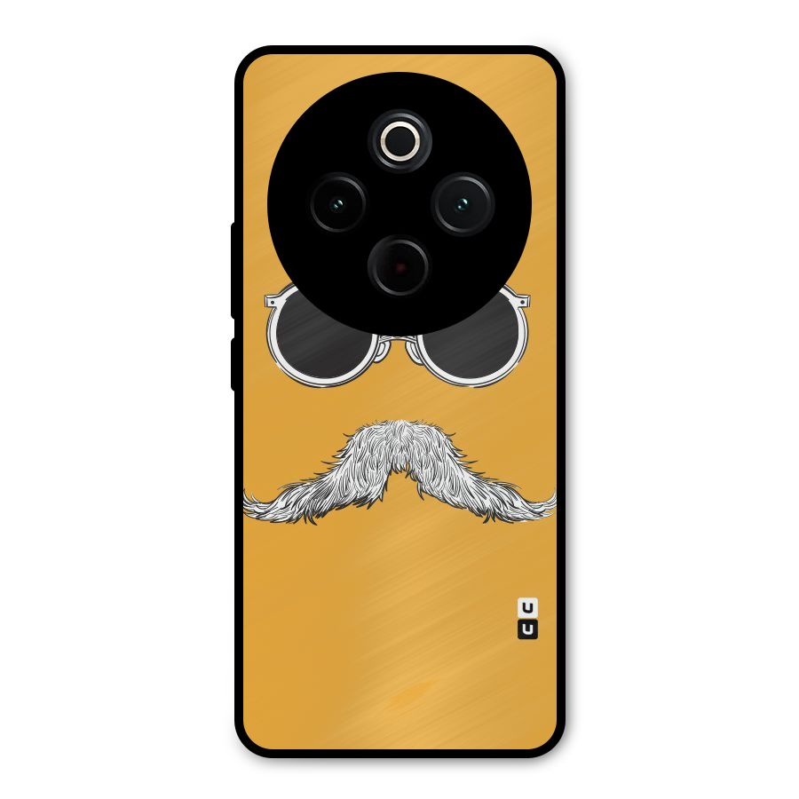 Sassy Mustache Metal Back Case for Vivo T4