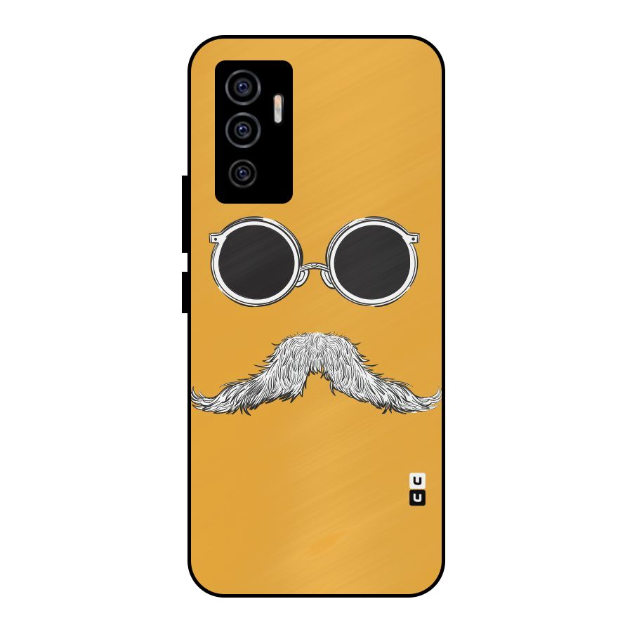 Sassy Mustache Metal Back Case for Vivo V23e
