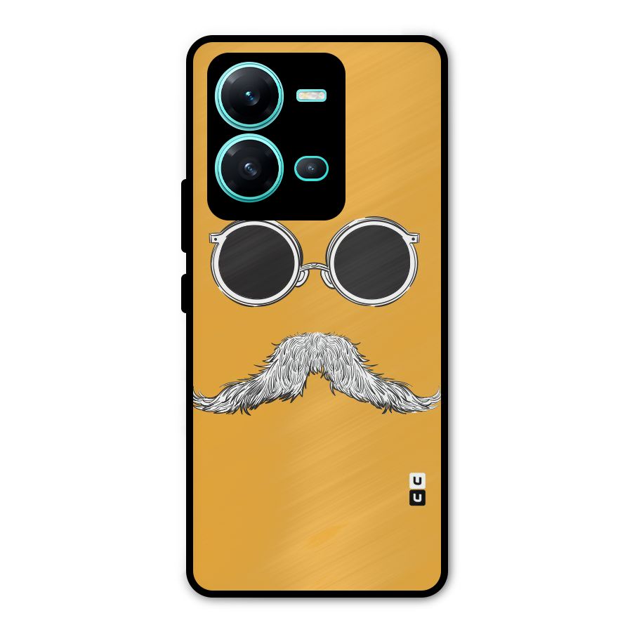 Sassy Mustache Metal Back Case for Vivo V25