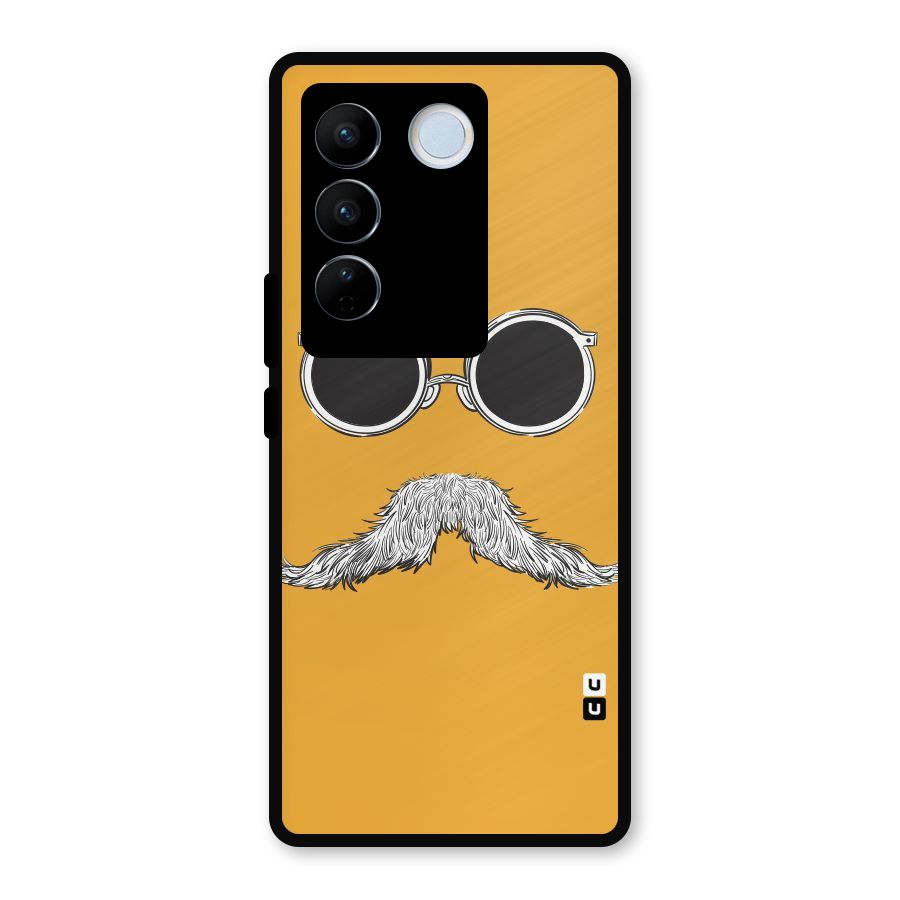 Sassy Mustache Metal Back Case for Vivo V27