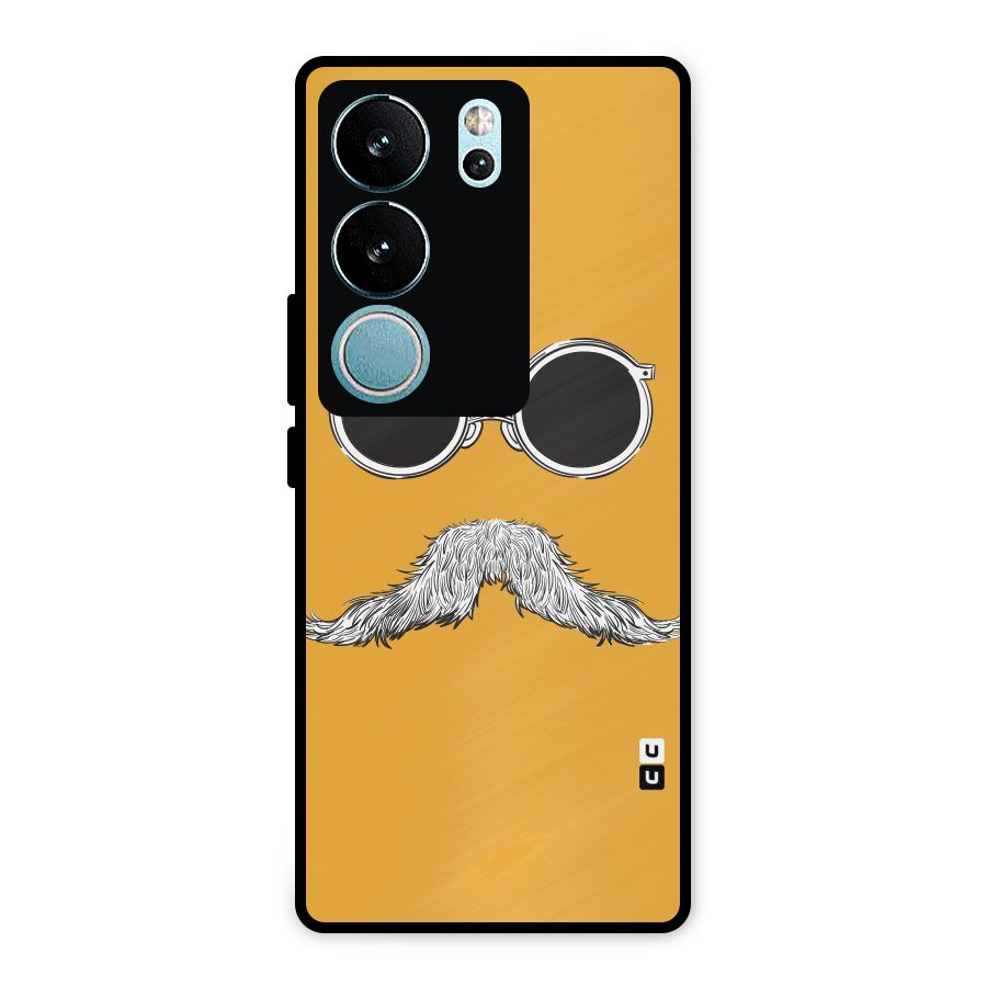 Sassy Mustache Metal Back Case for Vivo V29
