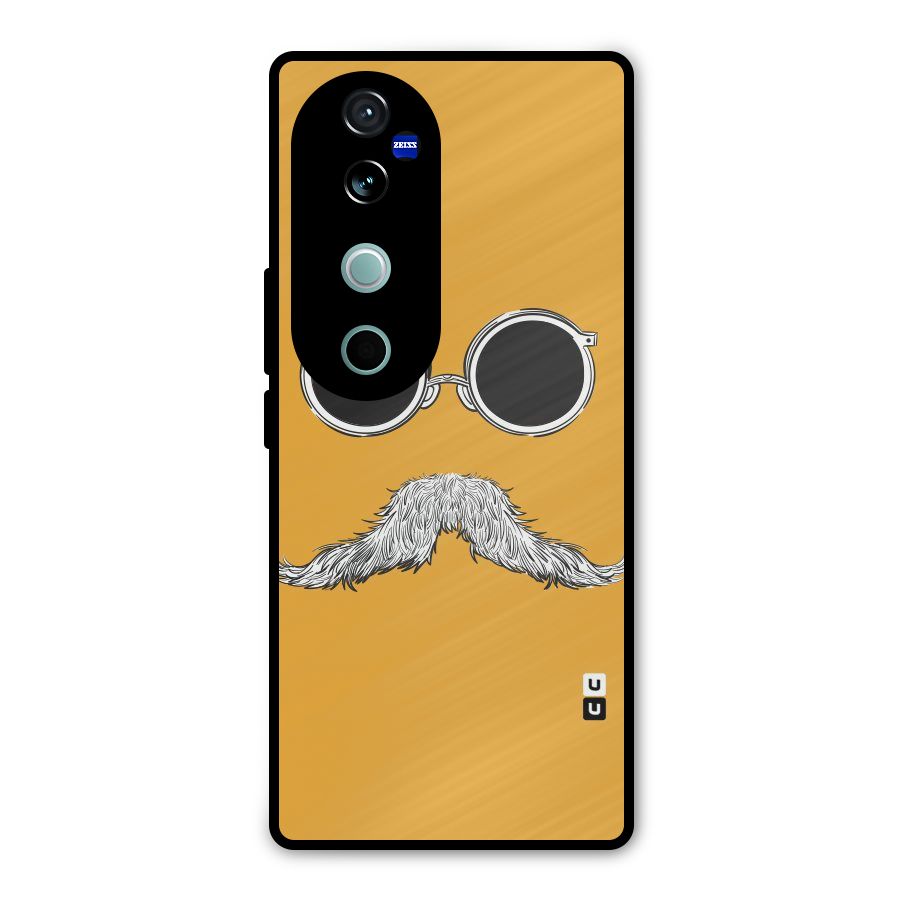 Sassy Mustache Metal Back Case for Vivo V40