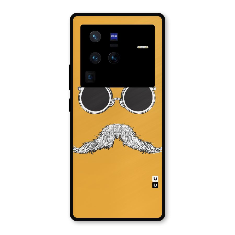 Sassy Mustache Metal Back Case for Vivo X80 Pro
