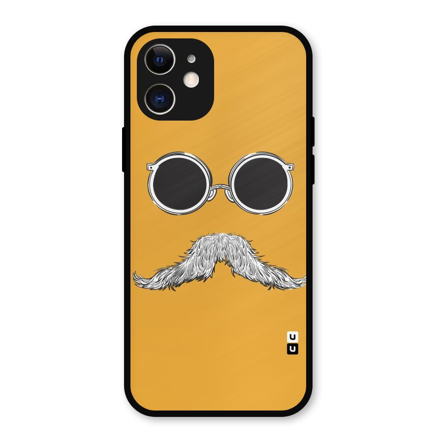 Sassy Mustache Metal Back Case for iPhone 12