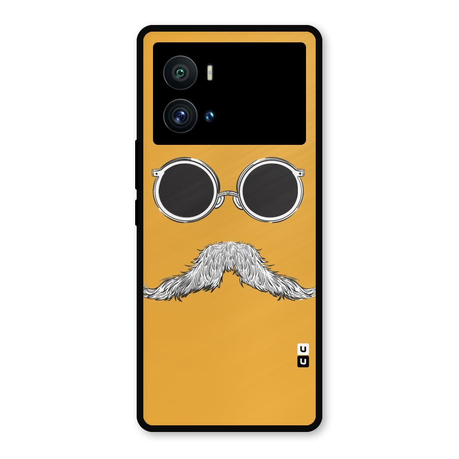 Sassy Mustache Metal Back Case for iQOO 9 Pro