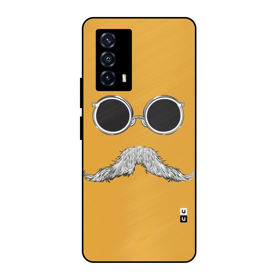 Sassy Mustache Metal Back Case for iQOO Z5