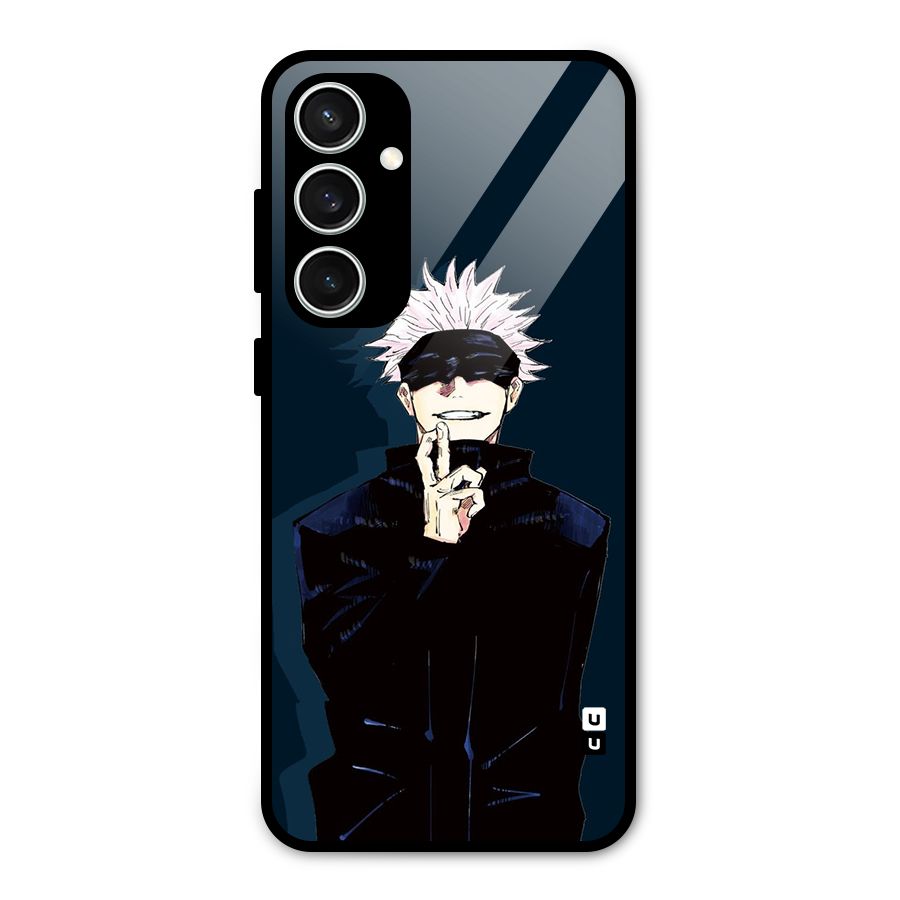 Satoru Gojo Glass Back Case for Galaxy S23 FE