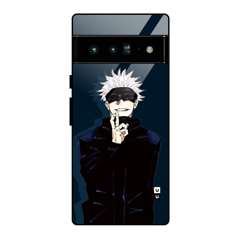 Satoru Gojo Glass Back Case for Google Pixel 6 Pro