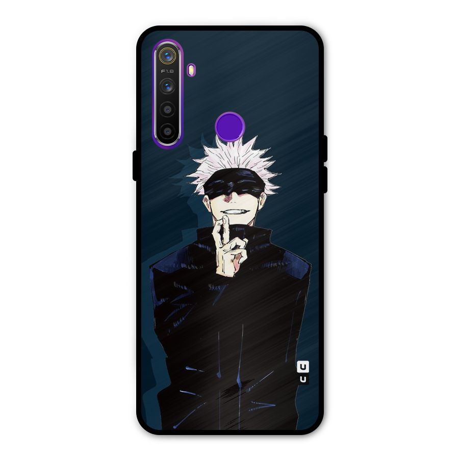 Satoru Gojo Glass Back Case for Realme 5s