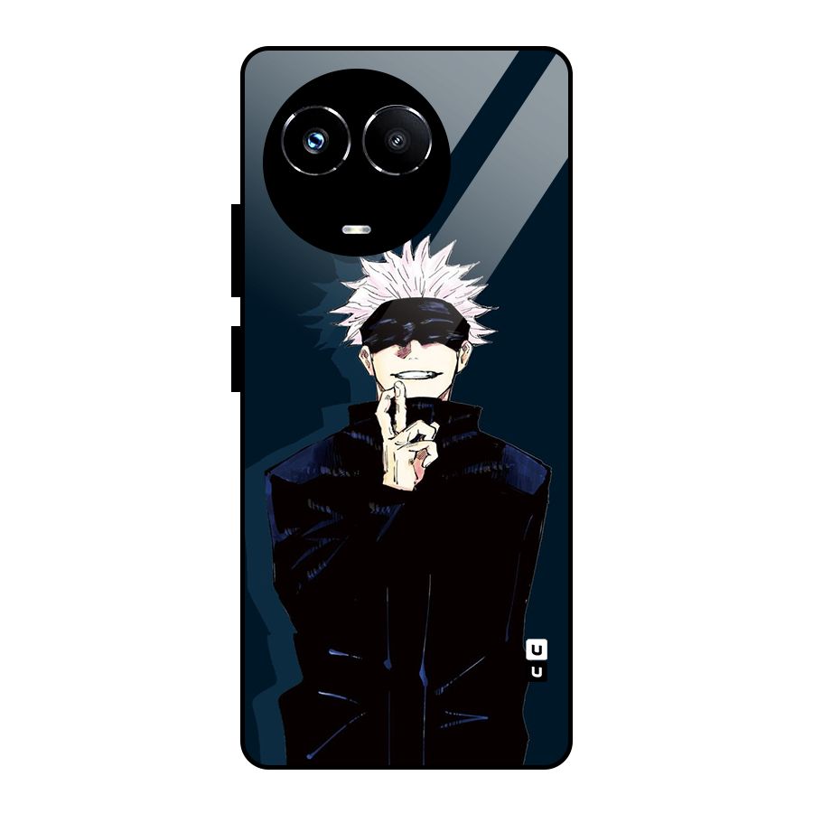 Satoru Gojo Glass Back Case for Realme Narzo 60X