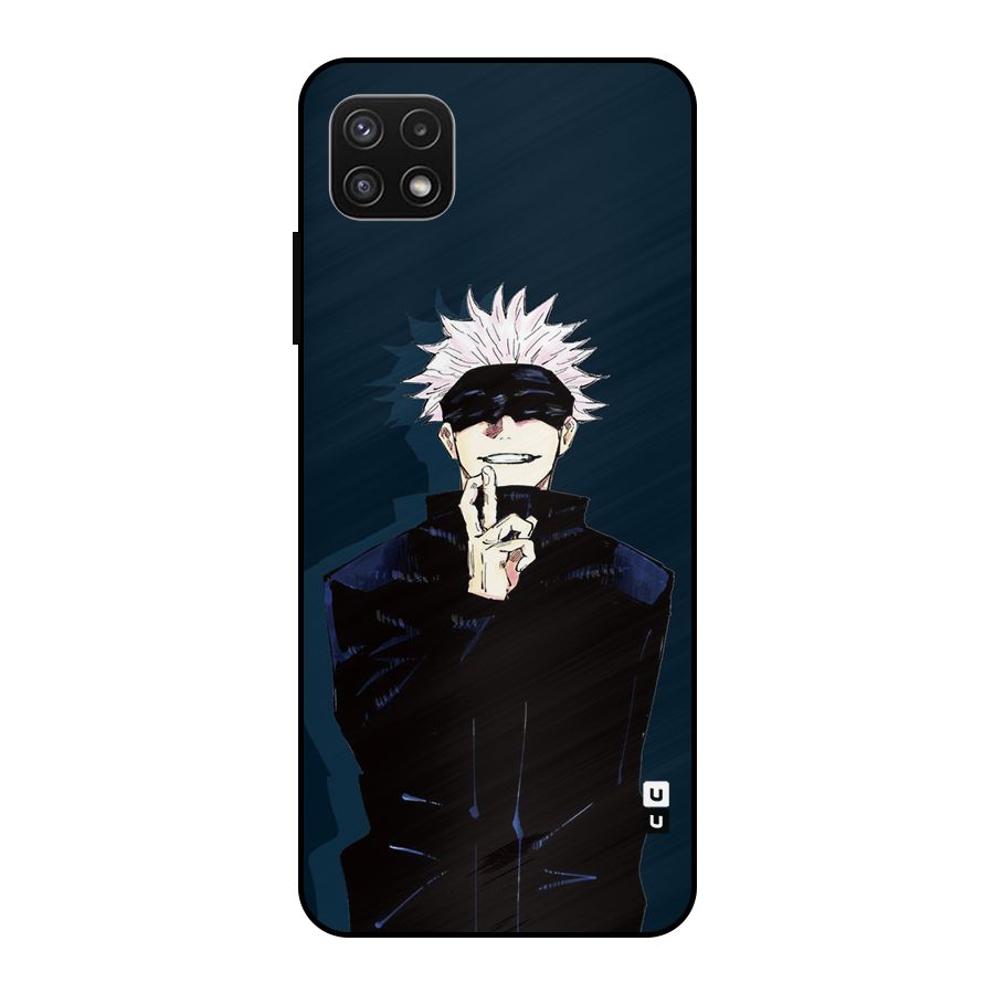 Satoru Gojo Metal Back Case for Galaxy A22 5G