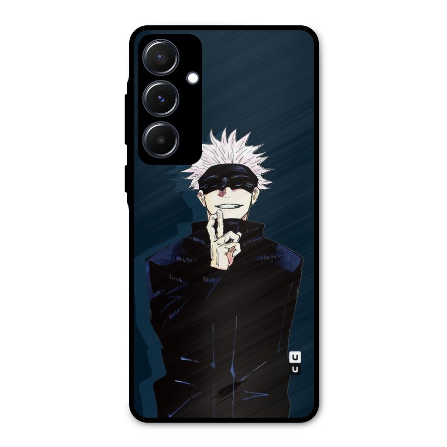 Satoru Gojo Metal Back Case for Galaxy A55