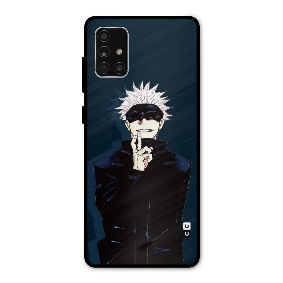 Satoru Gojo Metal Back Case for Galaxy A71