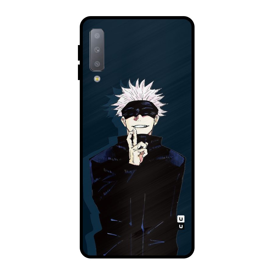 Satoru Gojo Metal Back Case for Galaxy A7 (2018)