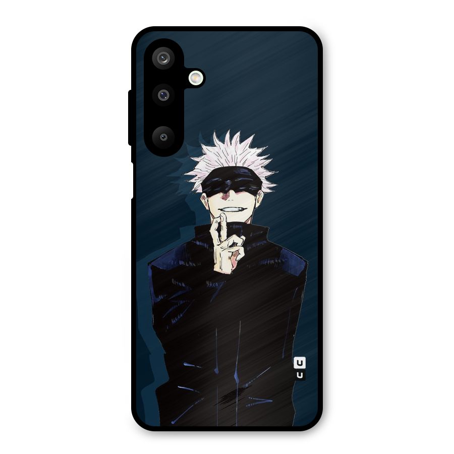 Satoru Gojo Metal Back Case for Galaxy M16