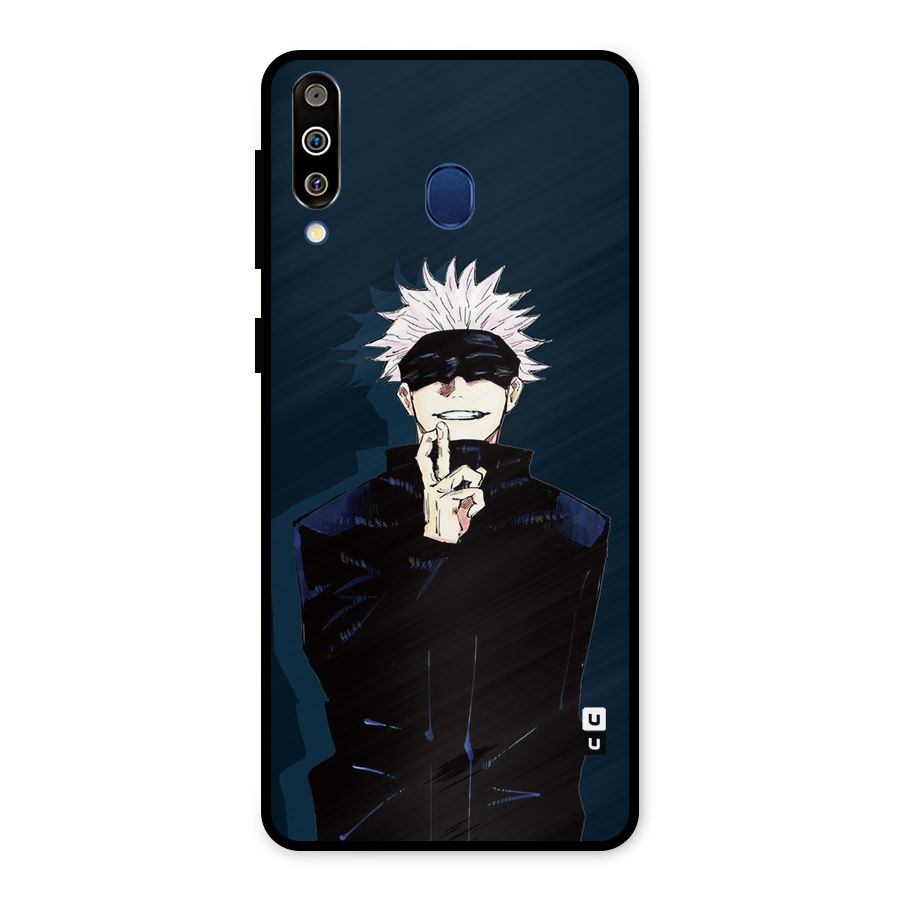 Satoru Gojo Metal Back Case for Galaxy M30
