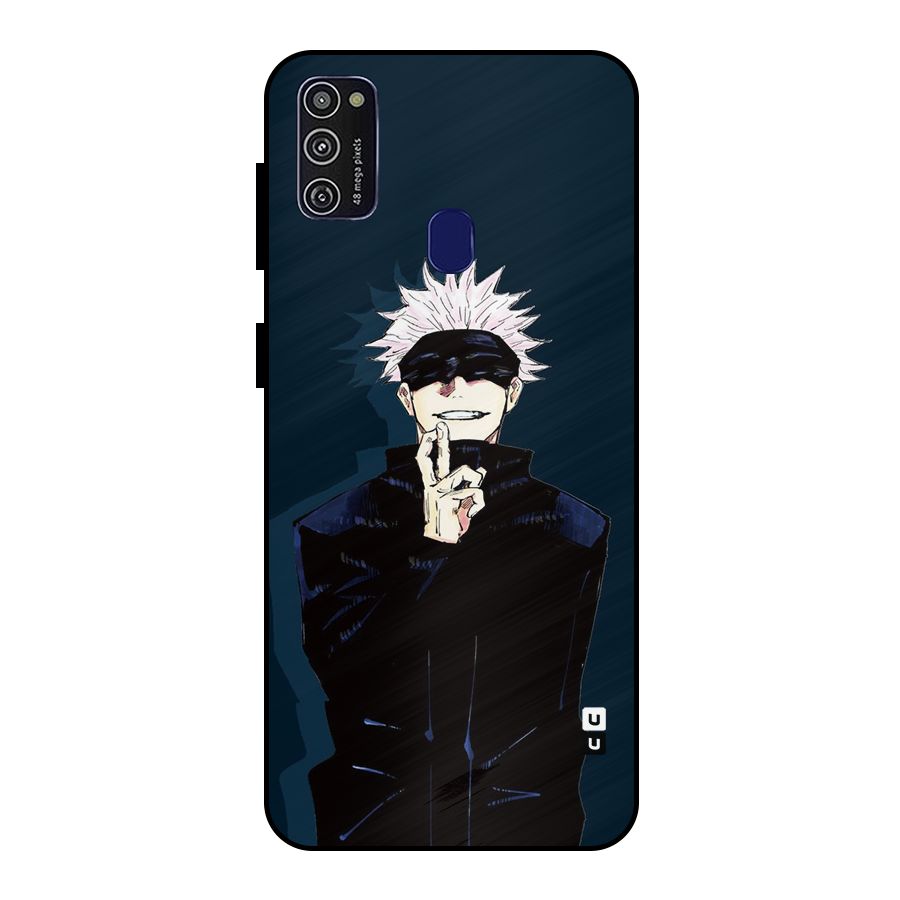 Satoru Gojo Metal Back Case for Galaxy M30s