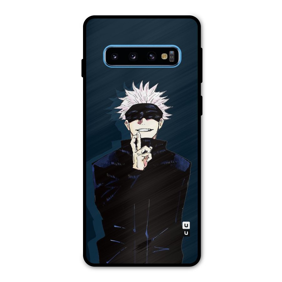 Satoru Gojo Metal Back Case for Galaxy S10