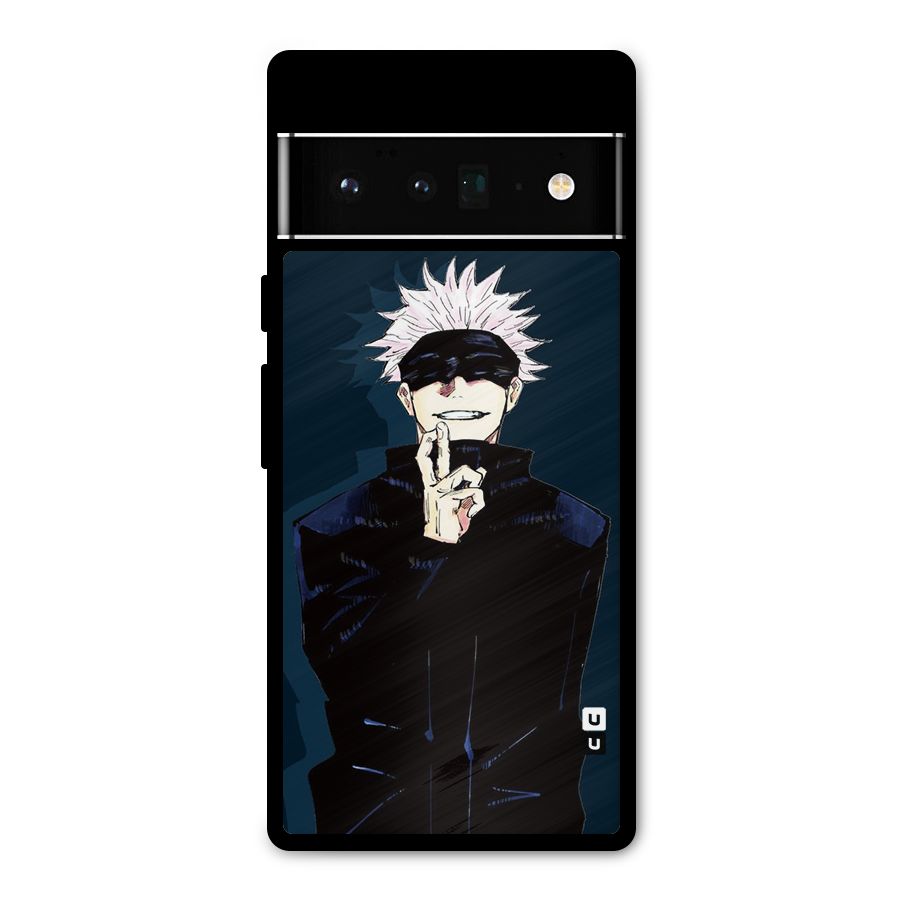 Satoru Gojo Metal Back Case for Google Pixel 6 Pro
