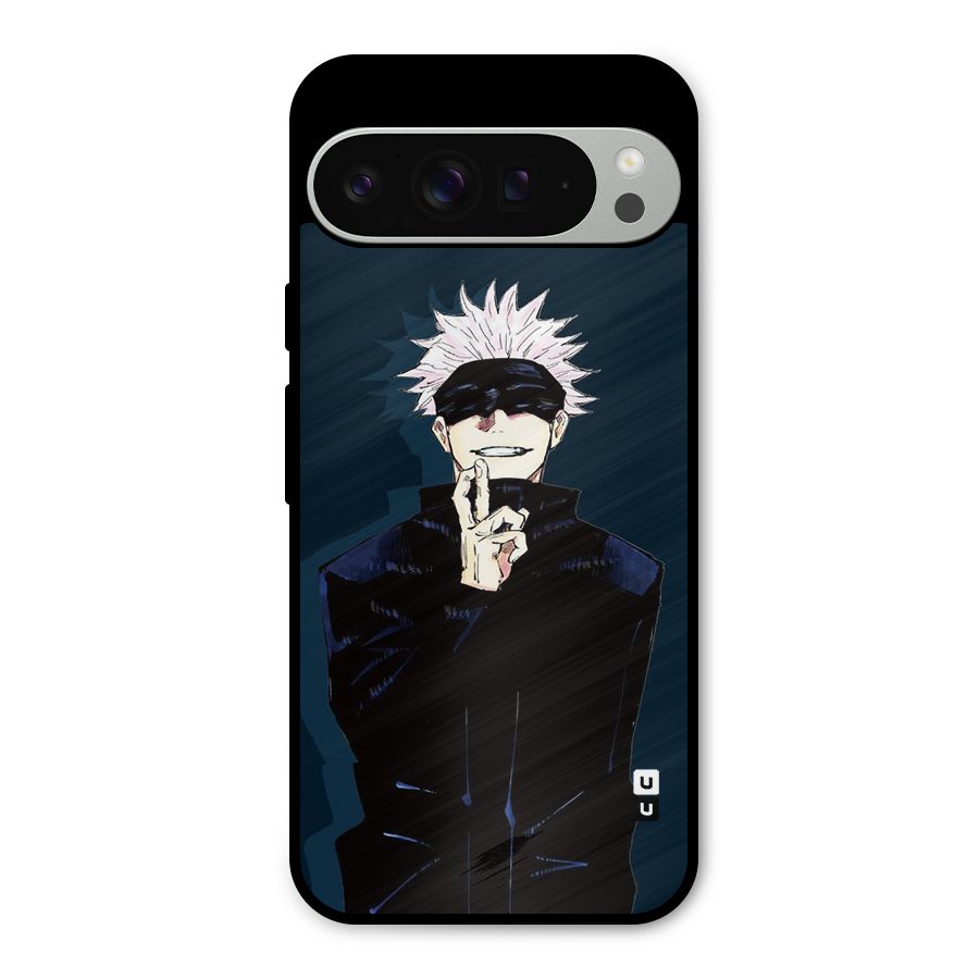 Satoru Gojo Metal Back Case for Google Pixel 9 Pro XL