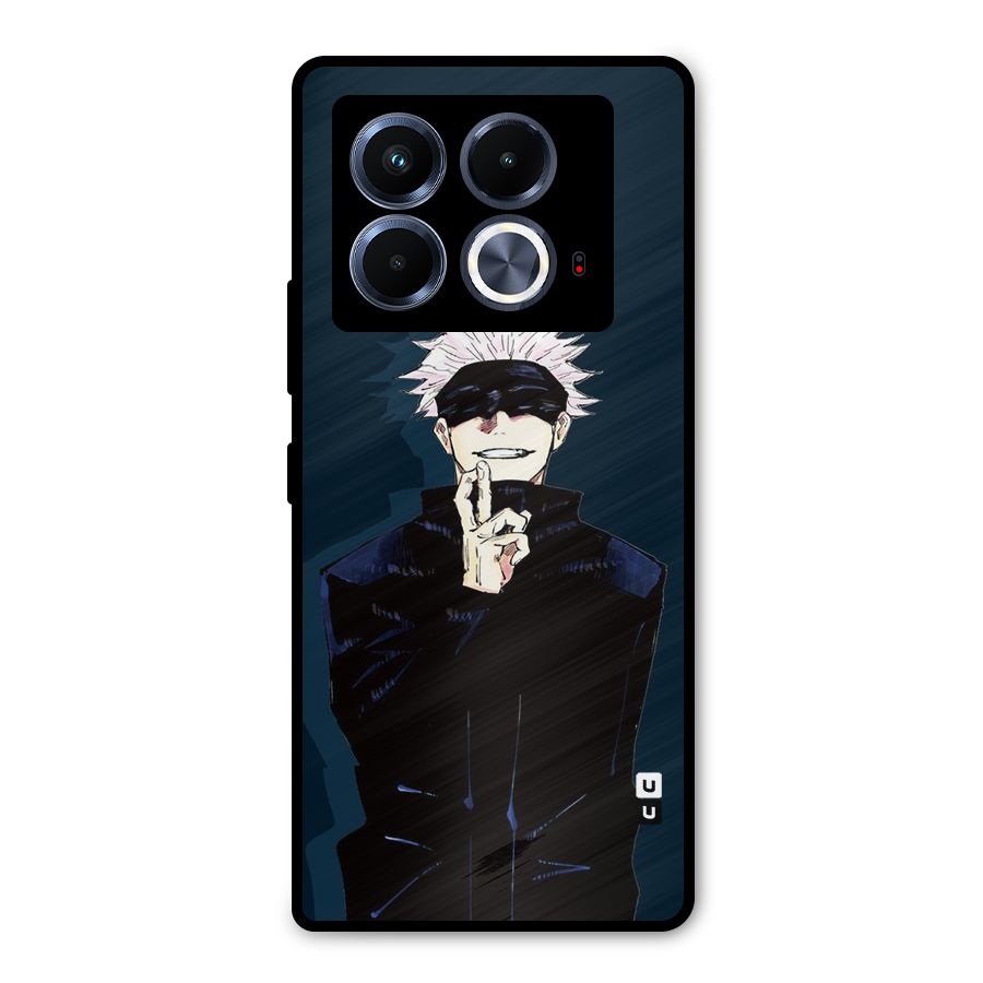 Satoru Gojo Metal Back Case for Infinix Note 40 5G