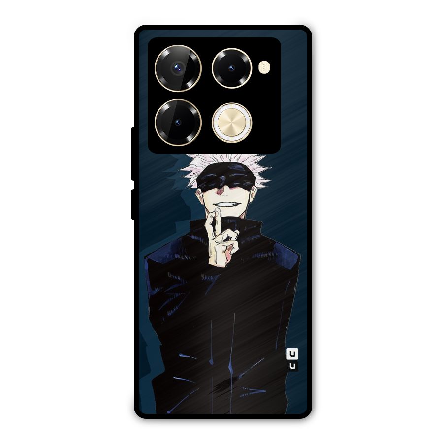 Satoru Gojo Metal Back Case for Infinix Note 40 Pro Plus