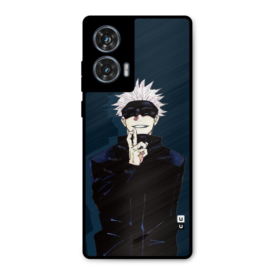 Satoru Gojo Metal Back Case for Motorola Edge 50 Fusion