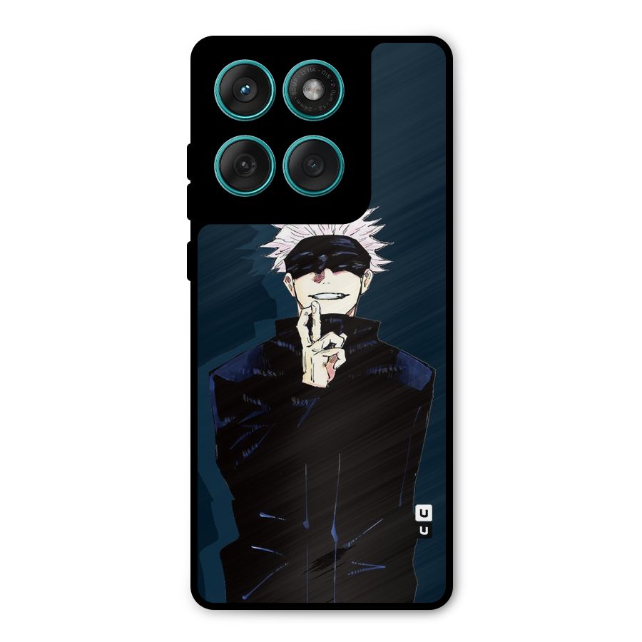 Satoru Gojo Metal Back Case for Motorola Edge 60
