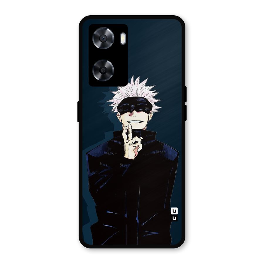 Satoru Gojo Metal Back Case for Oppo A77s