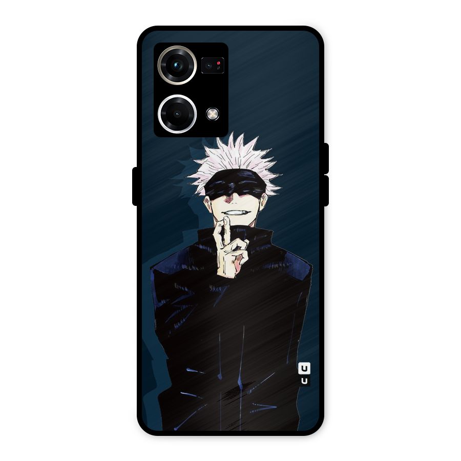 Satoru Gojo Metal Back Case for Oppo F21s Pro 4G