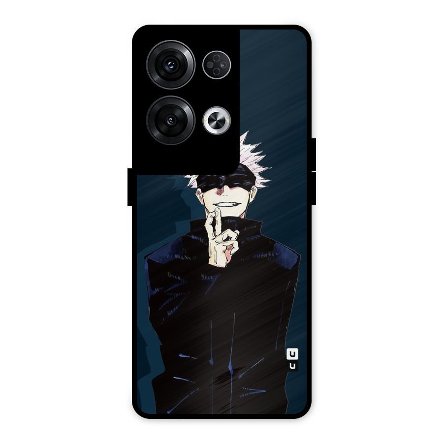 Satoru Gojo Metal Back Case for Oppo Reno8 Pro 5G