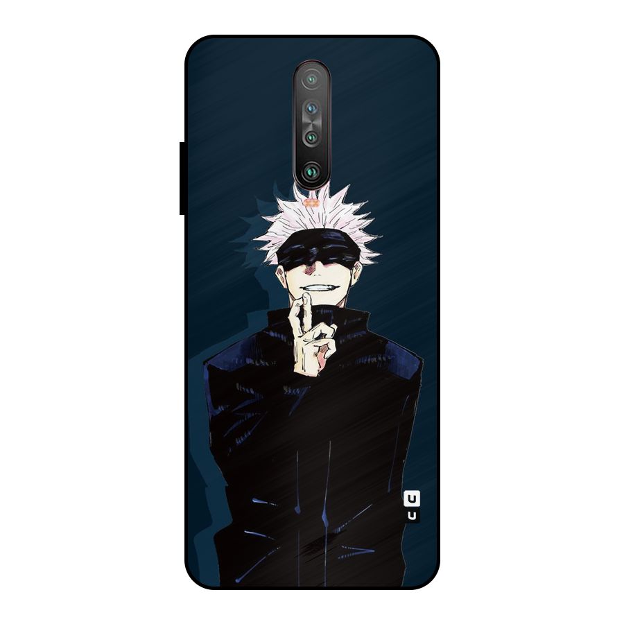 Satoru Gojo Metal Back Case for Poco X2