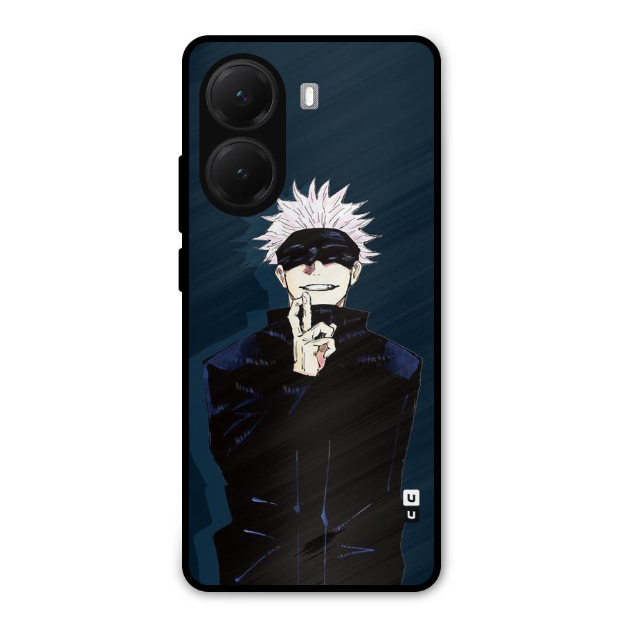Satoru Gojo Metal Back Case for Poco X7 Pro