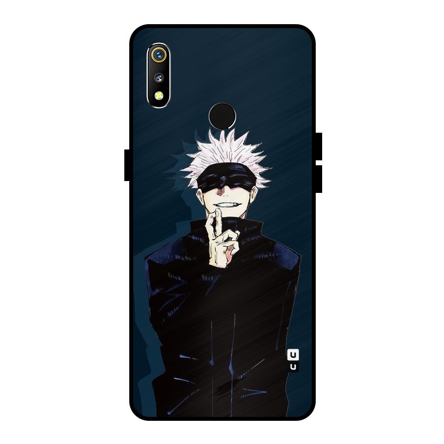 Satoru Gojo Metal Back Case for Realme 3
