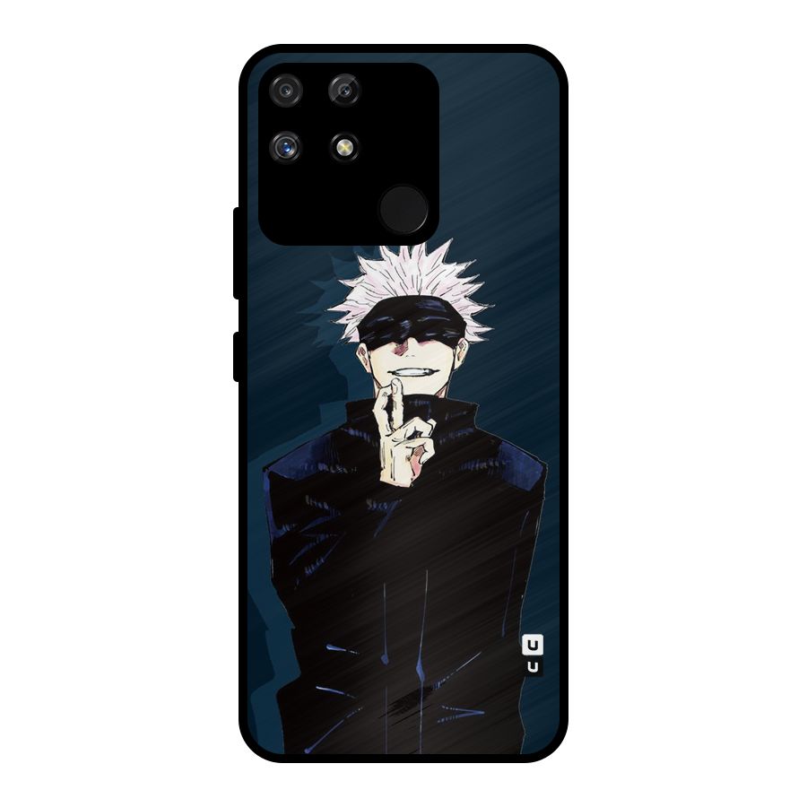 Satoru Gojo Metal Back Case for Realme Narzo 50A