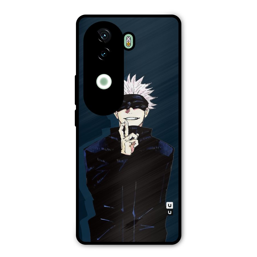 Satoru Gojo Metal Back Case for Vivo V40e